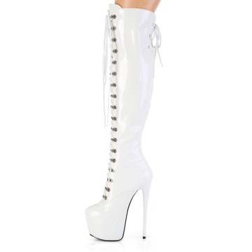 Pleaser JUBILANT-3012 Wht Str. Pat