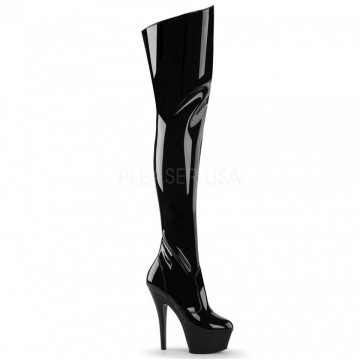 Pleaser KISS-3010 Blk Pat/Blk