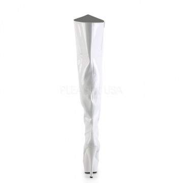 Pleaser KISS-3010 Wht Pat/Wht