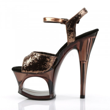 Pleaser MOON-710GT Bronze Glitter/Bronze Tinted 8us 38eu