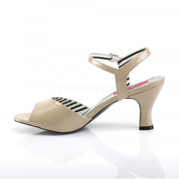 Pleaser Pink Label JENNA-09 Cream Pat