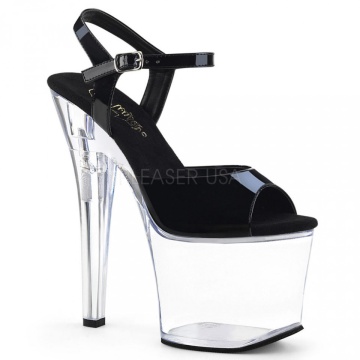 Pleaser RADIANT-709 Blk Pat/Clr subito 38eu 8us