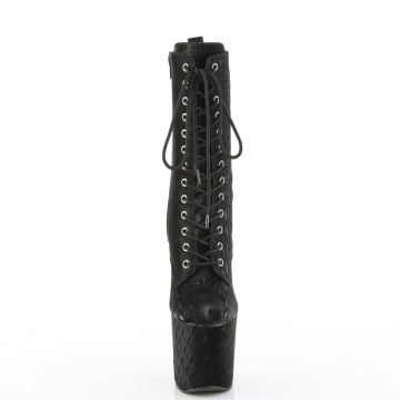 Pleaser RAZZLE-1040WR Blk Reptile Print/M