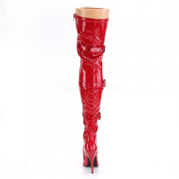 Pleaser SEDUCE-3028 Red Str Pat