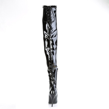 Pleaser SEDUCE-4000SLT Blk Str Pat
