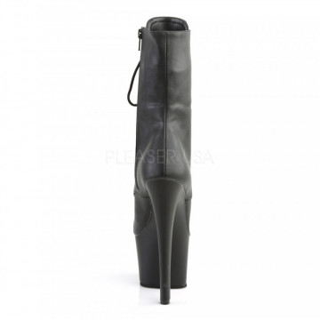 Pleaser SKY-1020 Blk Faux Leather/Blk Matte