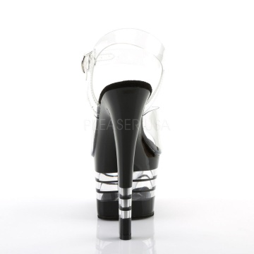 Pleaser SKY-308LN Clr/Blk Subito 39 EU
