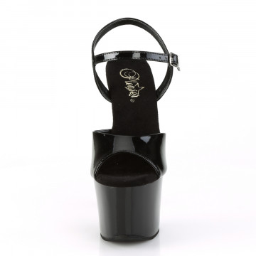 Pleaser SKY-309CRS Blk/Blk-Slv AB RSTN