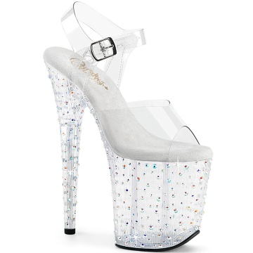 Pleaser STARDANCE-808 Clr/Clr-Slv Multi RS