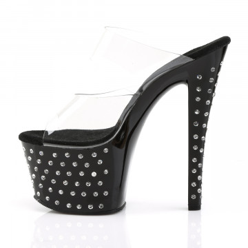 Pleaser STARDUST-702 Clr/Blk