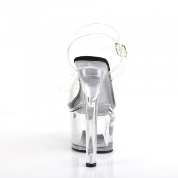 Pleaser TIPJAR-708-5 Clr-Blk/Clr