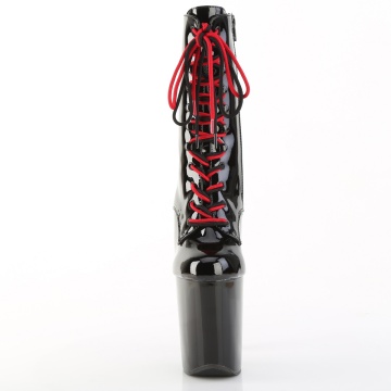 Pleaser XTREME-1020-1 Blk Pat/Blk-Red Chrome - Img 2