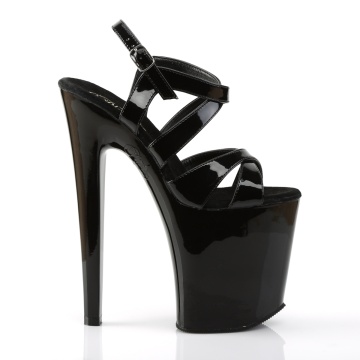 Pleaser XTREME-872 Blk Pat/Blk