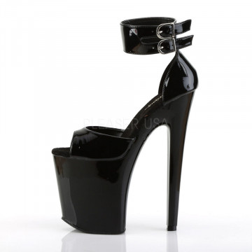 Pleaser XTREME-875 Blk Pat/Blk