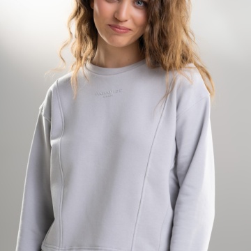 SUPREME JERSEY LOGO SWEATER LIGHT GREY Paradise Chick