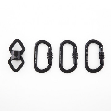 AERIAL SINGLE MOUNTING SET FOR HOOP/ LYRA (3X CARABINER + 1X SWIVEL)