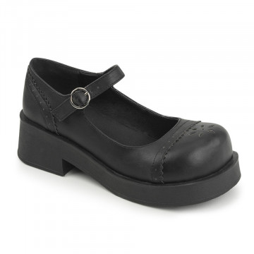 calzature Demonia CRUX-07 Blk Vegan Leather 9us 39eu