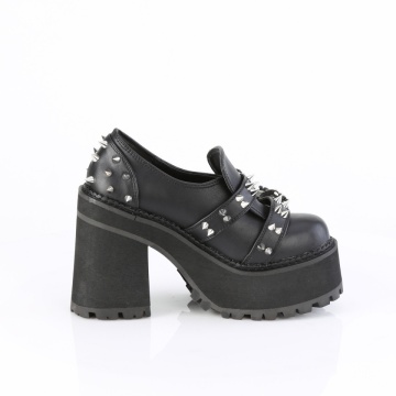 Mocassino con cinghie e fibbie Demonia Italia