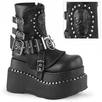 Demonia Cult BEAR-150 Blk Vegan Leather