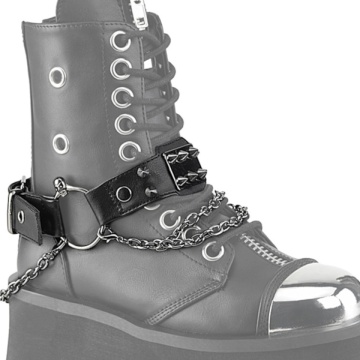 Demonia Cult DA-520 Blk Faux Leather