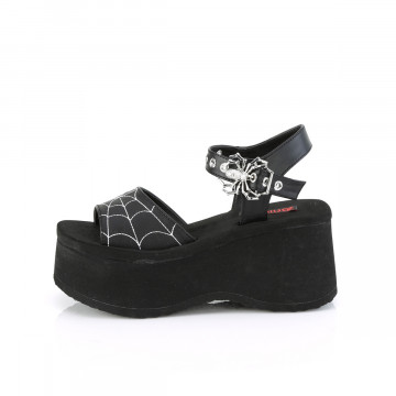 Demonia Cult FUNN-10 Blk Vegan Leather