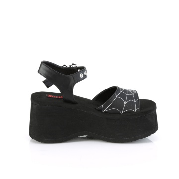 Demonia Cult FUNN-10 Blk Vegan Leather