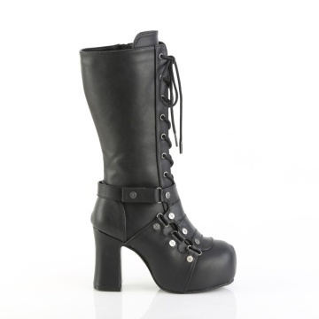 Demonia Cult GOTHIKA-152 Blk Vegan Leather