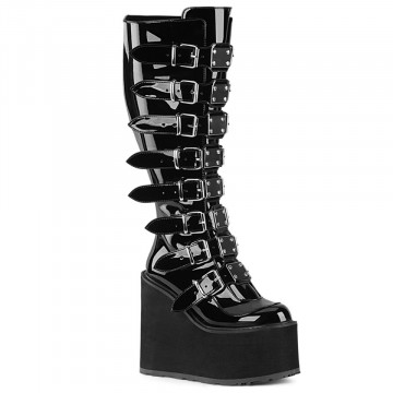 Demonia Cult SWING-815WC Blk Pat 10us 40eu