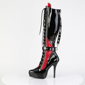 Devious INDULGE-2028 Blk-Red Pat