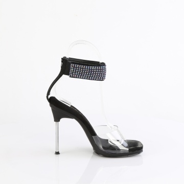 Fabulicious CHIC-42 Clr-Blk Faux Leather-AB RS/Blk - Img 5