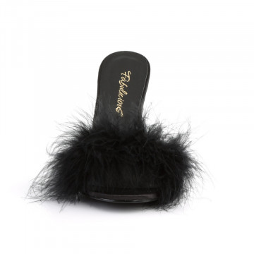 Fabulicious CLASSIQUE-01F Blk Pu-Fur