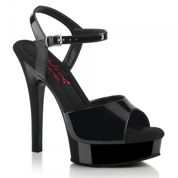 Fabulicious MAJESTY-509 Blk Pat/Blk 7us 37eu