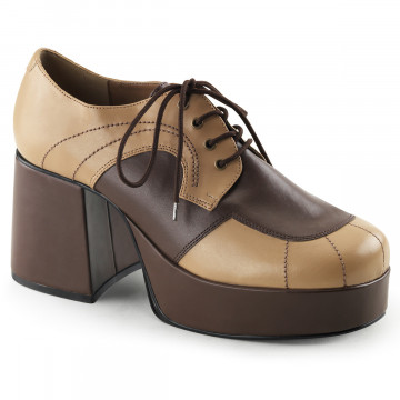 Funtasma JAZZ-06 Tan-Brown Pu