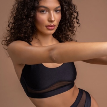 GIGI ACTIVE TOP BLACK