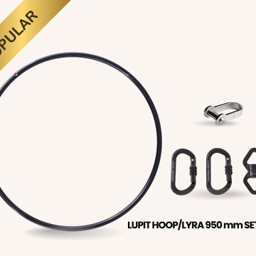 LUPIT HOOP/LYRA 950mm SET (1x Cerchio, 1x classic rigging mount, 2x moschettoni, 1x swivel)
