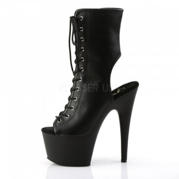 Pleaser ADORE-1016 Blk Faux Leather/Blk Matte