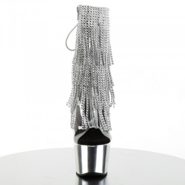 Pleaser ADORE-1017RSF Clr-Slv/Slv Chrome