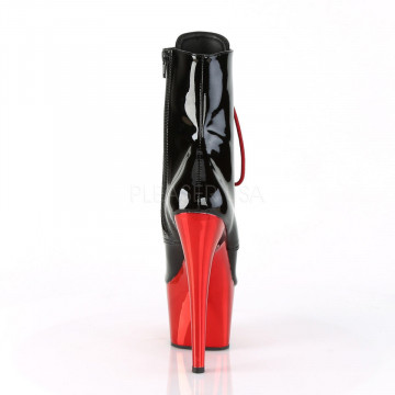 Pleaser ADORE-1020 Blk Pat/Red Chrome