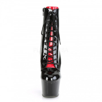 Pleaser ADORE-1020FH Blk-Red Pat/Blk-Red