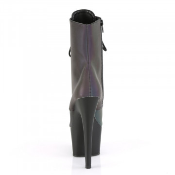 Pleaser ADORE-1020REFL Green Multi Reflective/Blk Matte