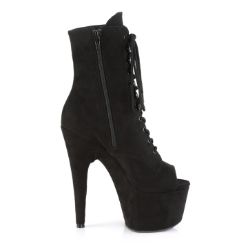 Pleaser ADORE-1021FS Blk Faux Suede/Blk Faux Suede