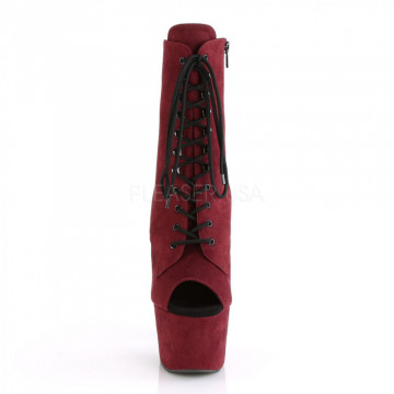 Pleaser ADORE-1021FS Burgundy Faux Suede/Burgundy Faux Suede