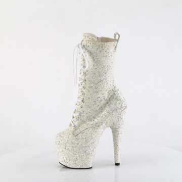 Pleaser ADORE-1040GR Ivory Multi Glitters/Matching