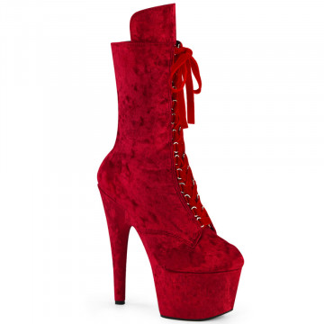 Pleaser ADORE-1045VEL Red Velvet/Red Velvet