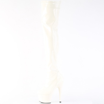 Pleaser ADORE-3000 Off-Wht Pat/Off-Wht