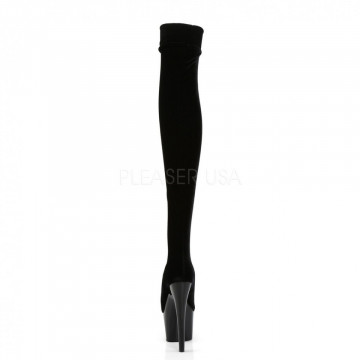 Pleaser ADORE-3002 Blk Str Velvet/Blk