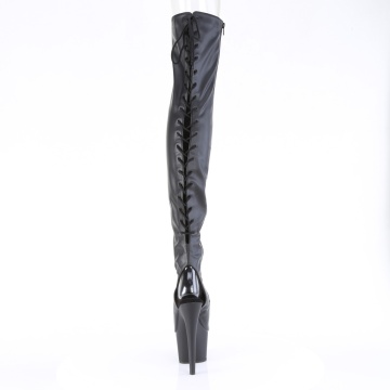 Pleaser ADORE-3017 Blk Str. Faux Leather