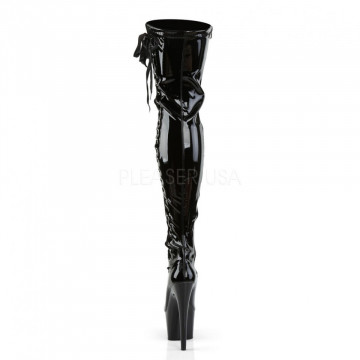 Pleaser ADORE-3050 Blk Str Pat/Blk