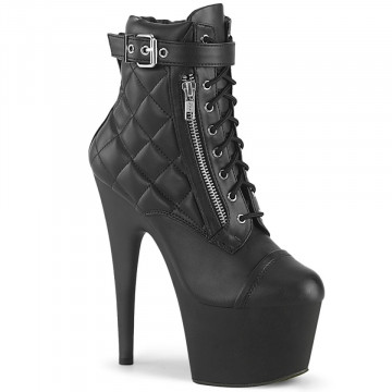 Pleaser ADORE-700-05 Blk Faux Leather/Blk Matte