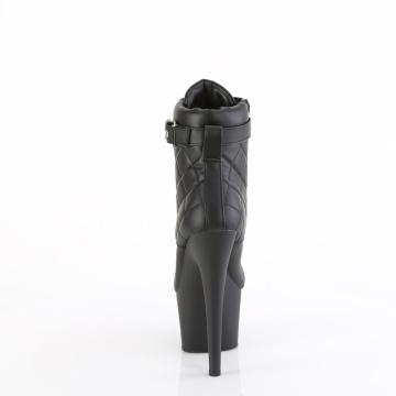 Pleaser ADORE-700-05 Blk Faux Leather/Blk Matte